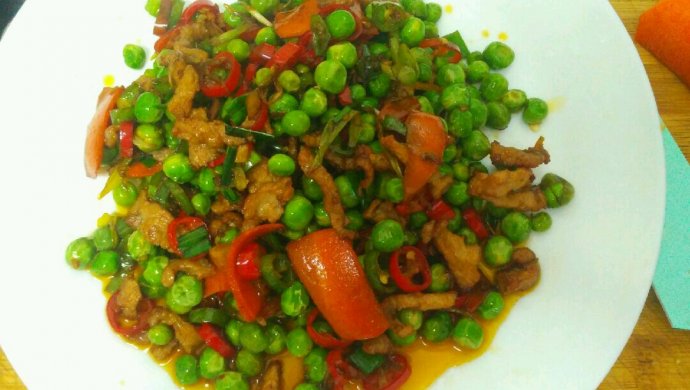 青豆炒肉丝