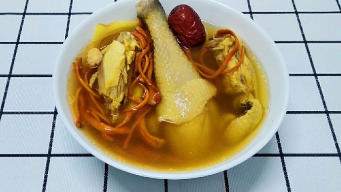 虫草花炖鸡汤