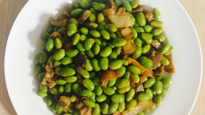 肉片炒青豆