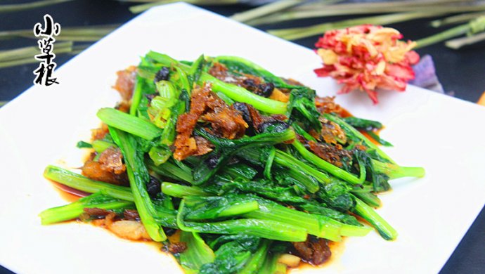 豆豉鲮鱼油麦菜