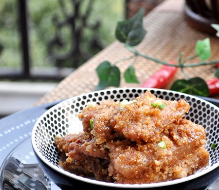 玫瑰腐乳粉蒸肉