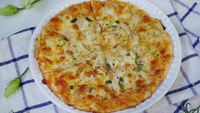 黑胡椒鸡肉披撒