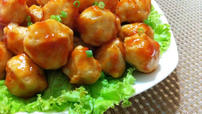 番茄汁鸡肉丸