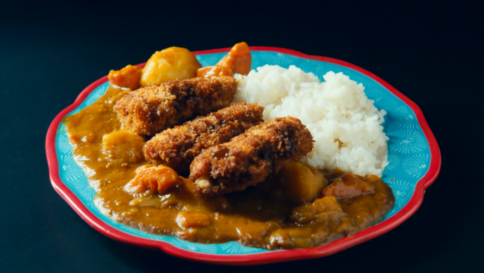 咖喱爆浆猪排饭