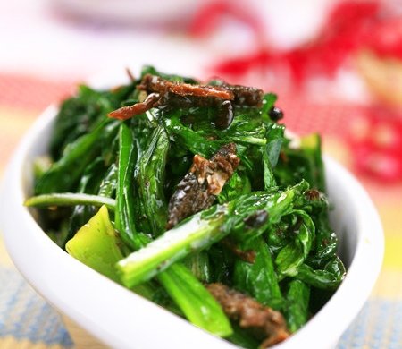 豆豉鲮鱼油麦菜