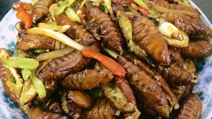 干煸蚕蛹