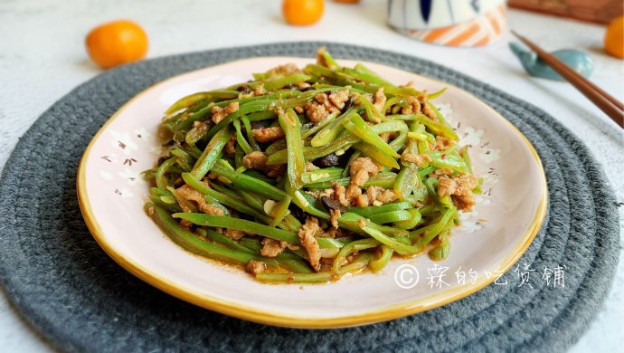 爆炒豆豉芸豆肉丝