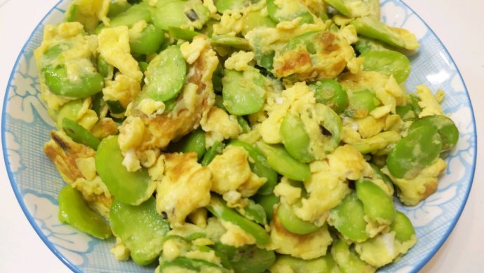 蚕豆炒鸡蛋