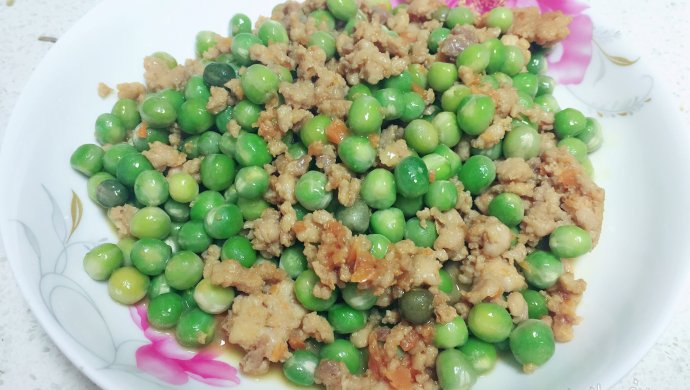 翡翠青豆炒肉沫