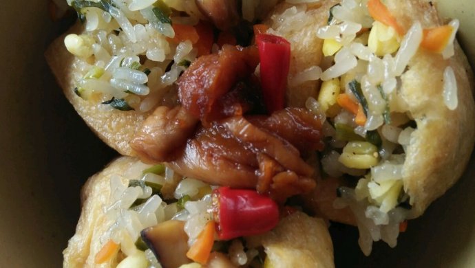 油豆腐酿糯米