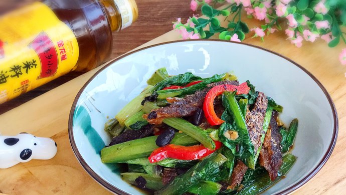 家常菜 豆豉鲮鱼油麦菜