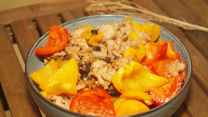 家常豆豉炒肉片
