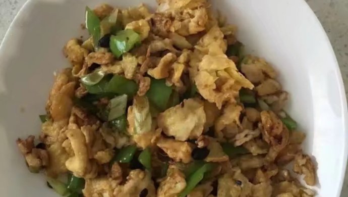 豆瓣酱炒鸡蛋