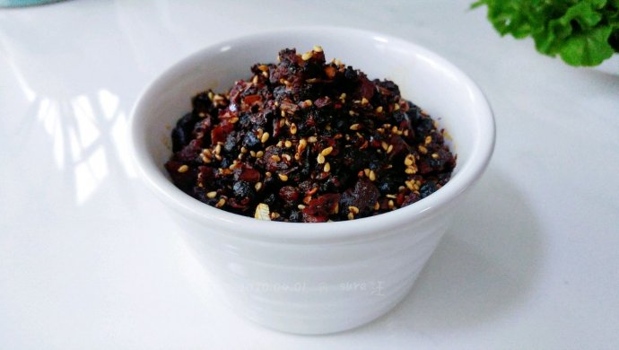 蒜香豆豉辣肉酱