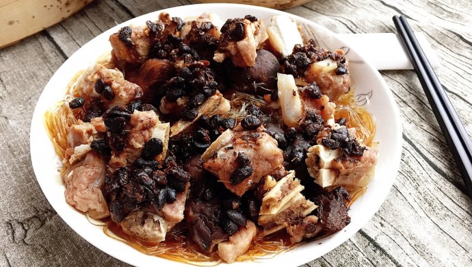 粉丝豆豉蒸排骨