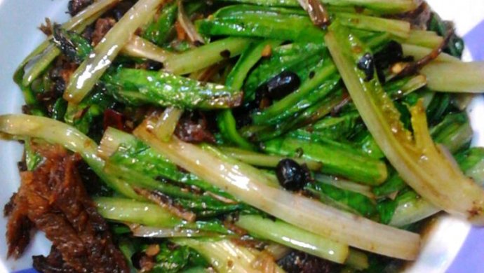 豆豉鱼油麦菜