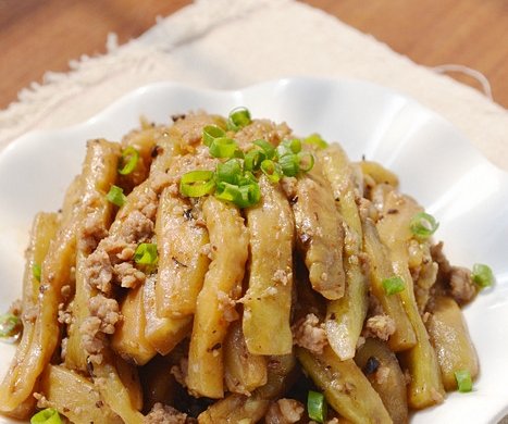 豆豉肉末烧茄子