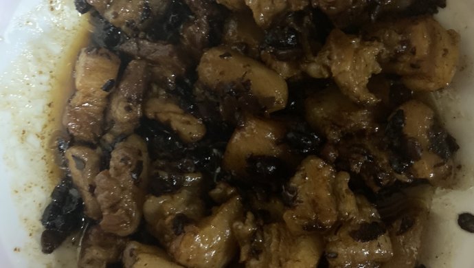 豆豉焖五花肉