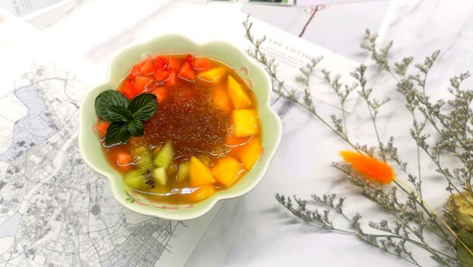 超级大补汤｜阿胶燕窝水果羹