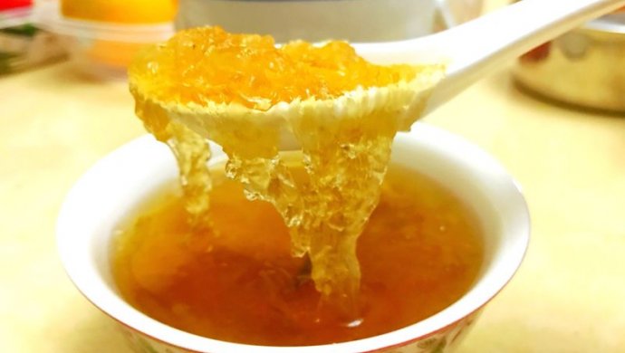 雪梨桂花胖大海炖燕窝