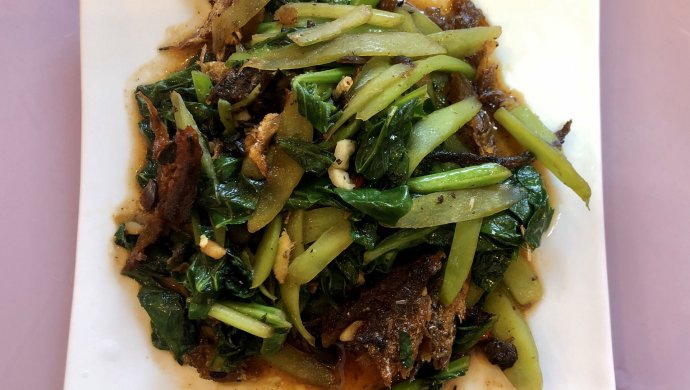 豆豉鲮鱼炒芥蓝