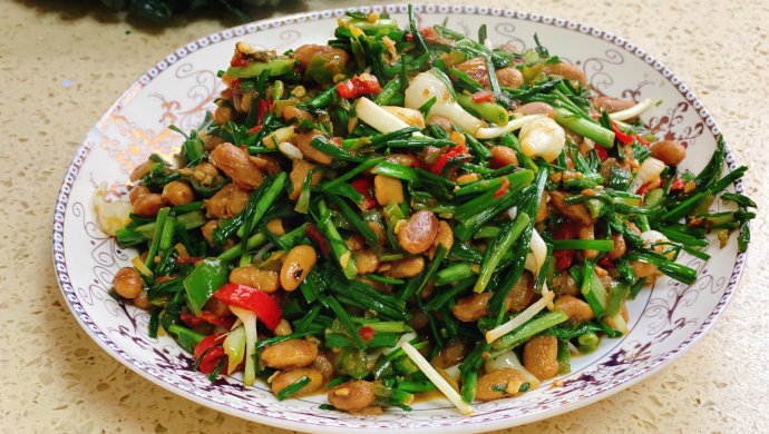野葱炒臭豆豉