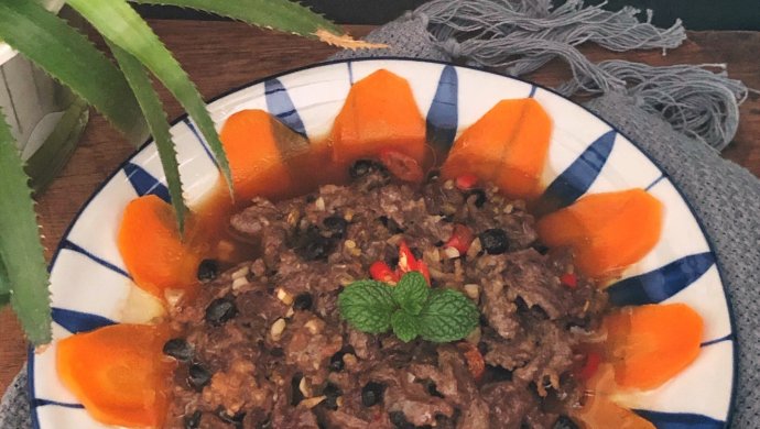 蒜蓉豆豉蒸牛肉