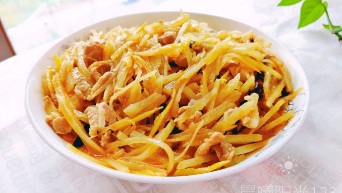 家常豆豉土豆肉丝（懒人版）