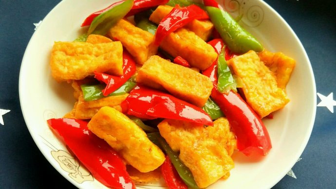 双椒蚝油豆腐