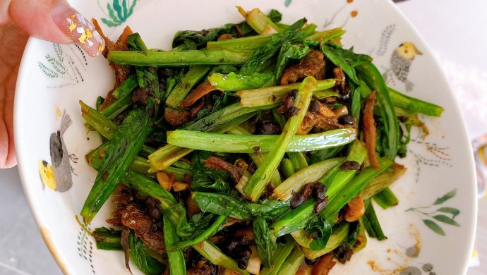 豆豉鲮鱼油麦菜