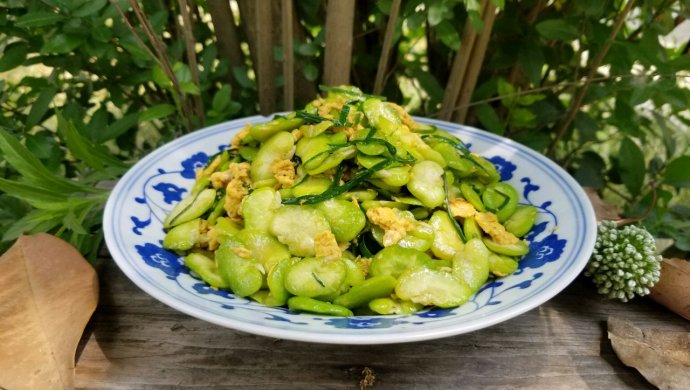 蚕豆炒蛋