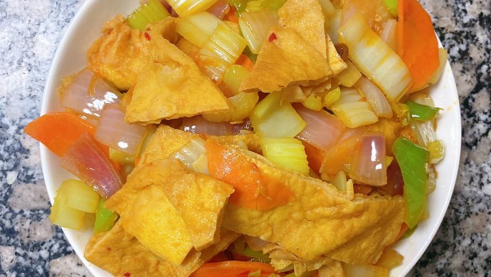 爆香油豆腐