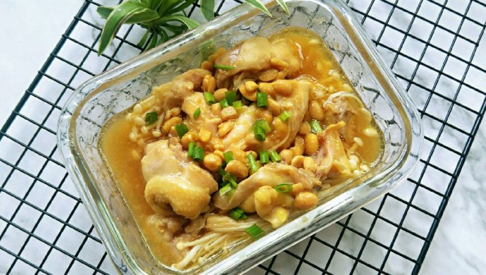 豆瓣酱蒸鸡