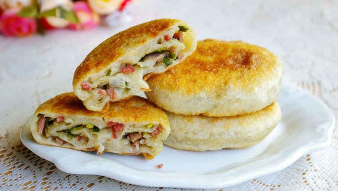 培根葱油饼