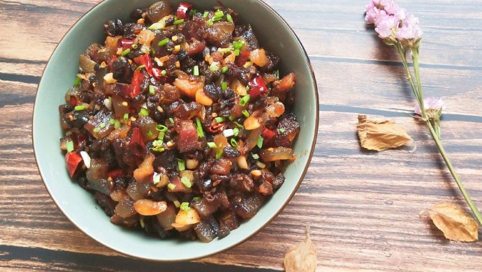 腊肉炒豆豉