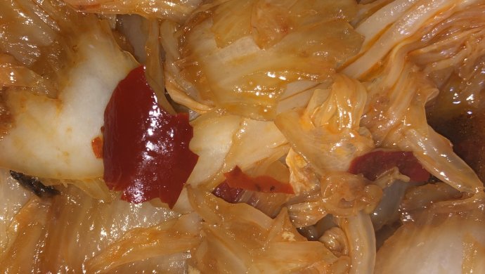 豆瓣酱炒白菜