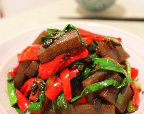 豆豉炒魔芋