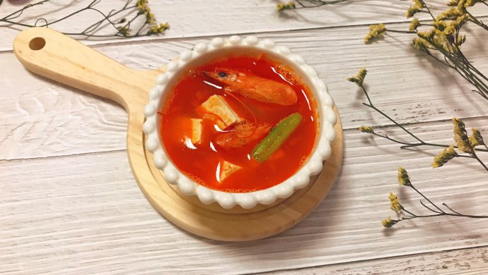 秘?养生汤--虾头奶油豆腐汤