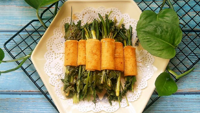 千张烤香菜