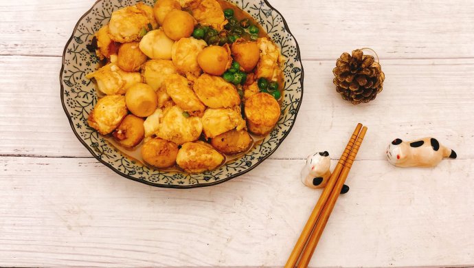 杂锦红烧日本豆腐