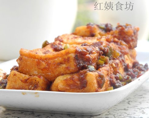 脆皮内酯豆腐