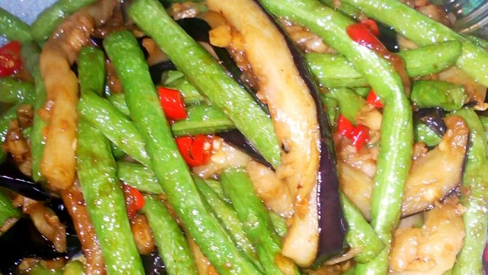 茄子炒豆角