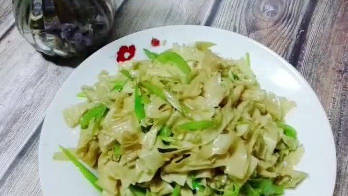 青椒丝炒豆皮