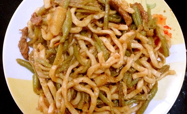山西人做的内蒙豆角焖面