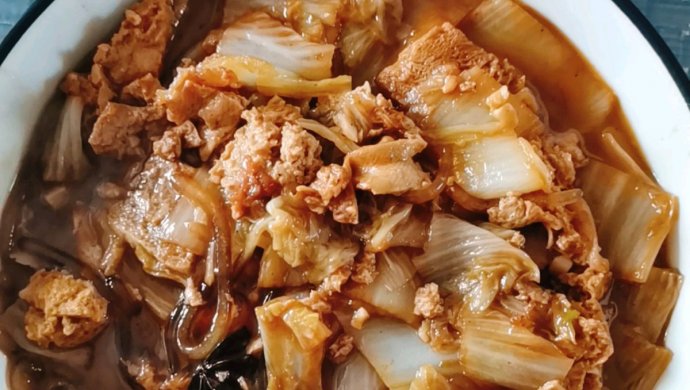 白菜豆腐炖粉条