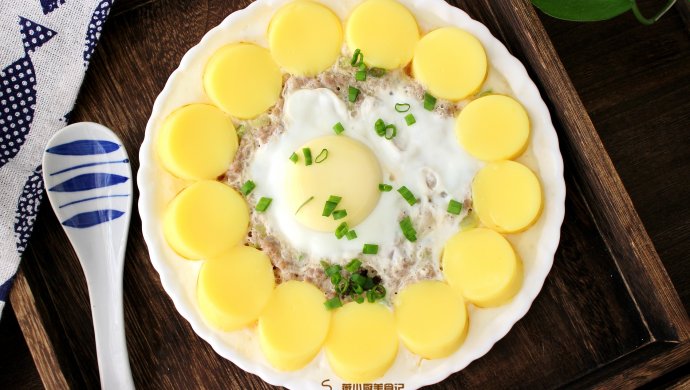 肉末蒸玉子豆腐