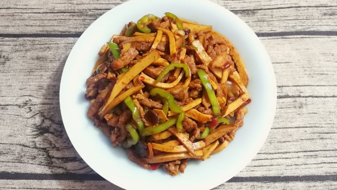 肉丝炒熏干