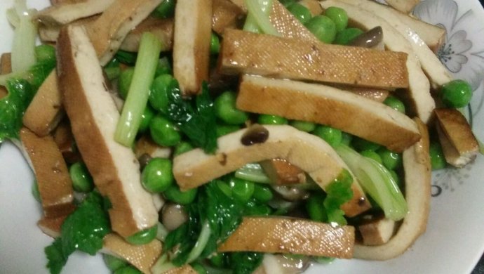 香菇青豆炒香干