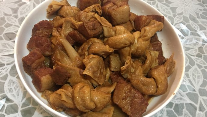 百叶结烧肉