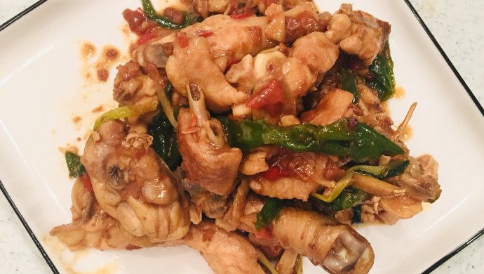 辣豆酱炒鸡肉